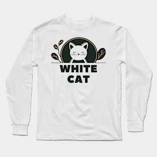 cat tama cute black cat love Long Sleeve T-Shirt